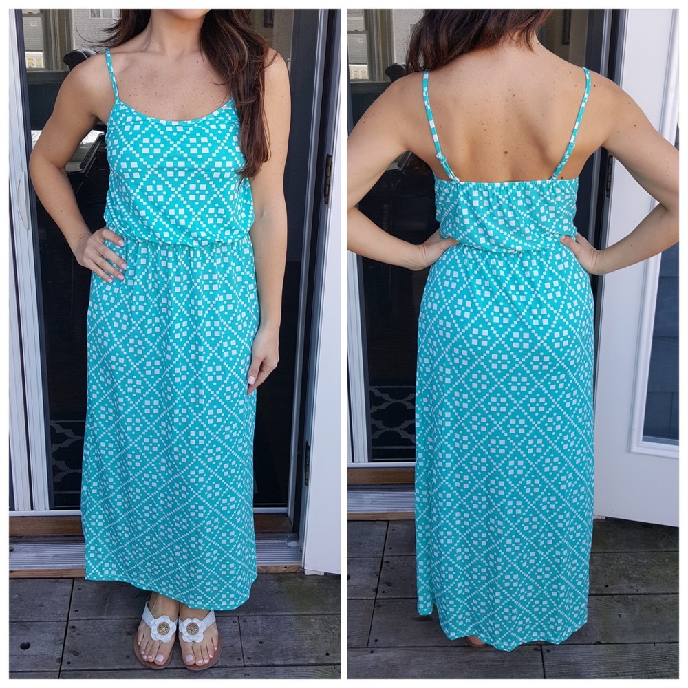 ☀️SUMMER BLOWOUT☀️Turquoise tank maxi dress